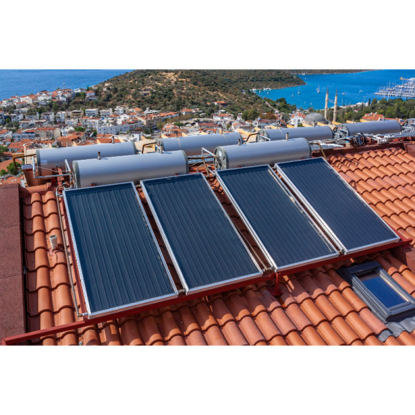 300L Pressurized Stainless Steel Flat Plate Direct System Solar Water System + Installation