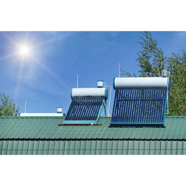 300L Non Pressurized White Evacuated Vacuum Tube Solar Water Heater + Installation