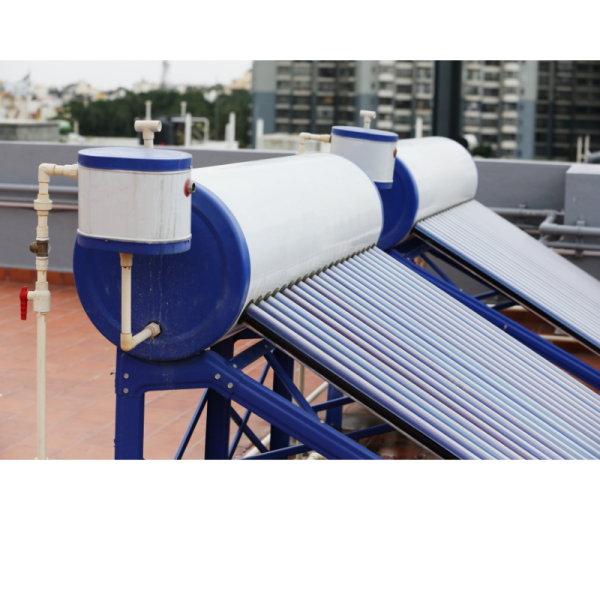 200L Non Pressurized White Evacuated Vacuum Tube Solar Water Heater + Installation