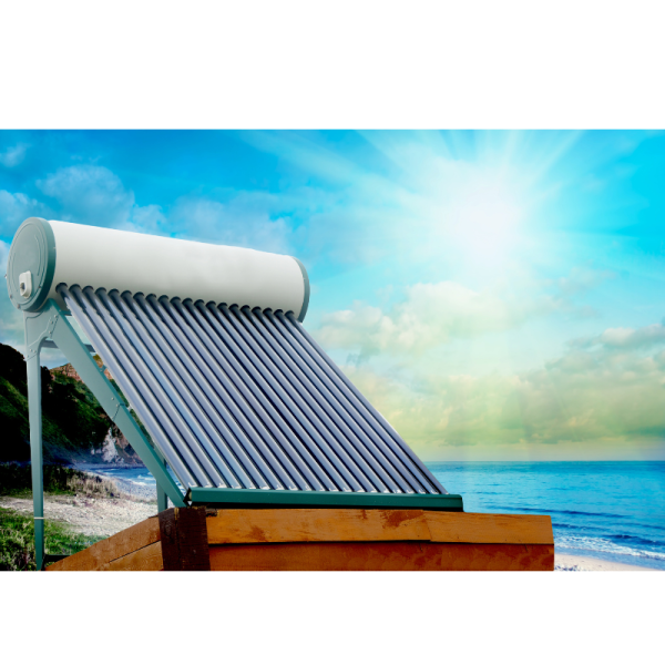 200L Pressurized White Evacuated Vacuum Tube Solar Water Heater + Installation